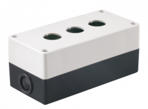 Корпус КП103 для кнопок 3места белый ИЭК