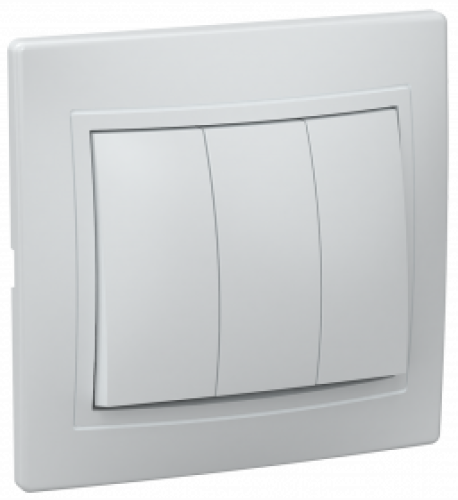 ВС10-3-0-КБ Выключатель 3кл 10А КВАРТА (белый)