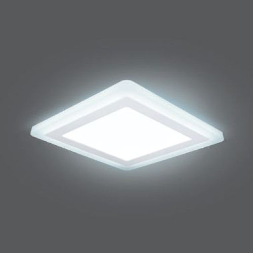 Светильник Gauss Backlight BL125 Квадрат. Акрил, 12+4W, LED 4000K, 190*190, 1/20