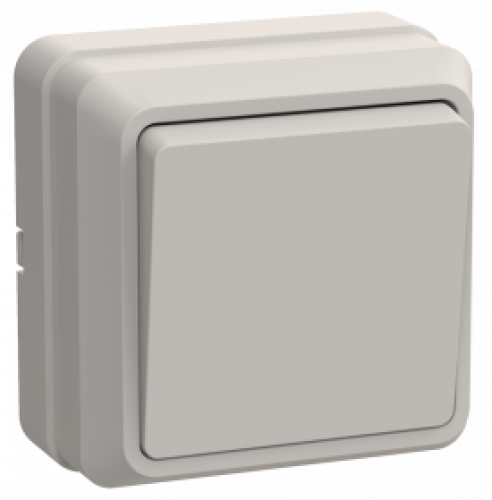 ВСк20-1-0-ОКм Выключатель 1кл кноп. 10А ОКТАВА (кремовый)
