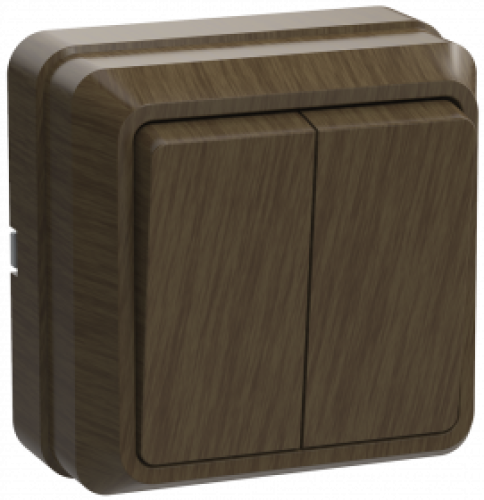 ВС20-2-0-ОД Выключатель 2кл 10А откр.уст. ОКТАВА (дуб)