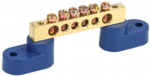 Шина нул на двух угловых изол ШНИ-6х9-6-У2-С ИЭК