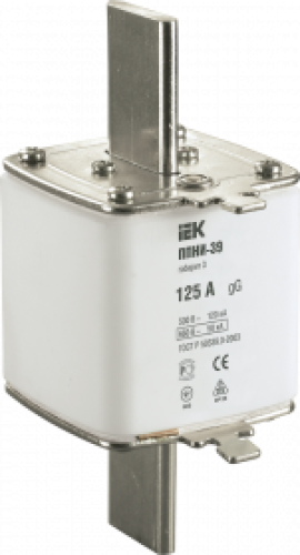 Плавкая вставка предохранителя ППНИ-39, габарит 3,  125А   ИЭК