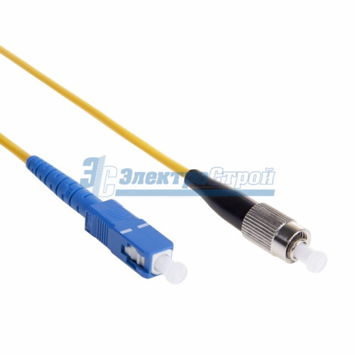 Патч-корд оптический переходной (SM), 9/125 (OS2), SC/UPC-FC/UPC, (Simplex), PVC, 1м