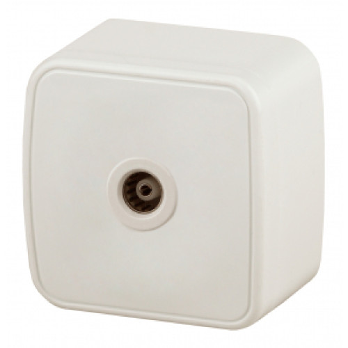 3-301-02  Intro Розетка TV одиночная, IP20, ОУ, Polo, сл.кость