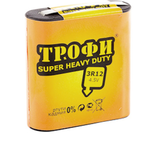 Батарейки Трофи 3R12-1S SUPER HEAVY DUTY Zinc