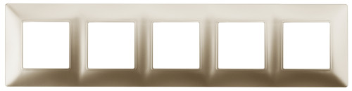 14-5005-04  ЭРА Рамка на 5 постов, Эра Elegance, шампань