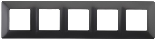14-5005-05  ЭРА Рамка на 5 постов, Эра Elegance, антрацит