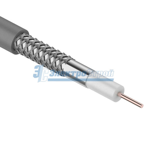 Кабель SAT 703 ZH, Cu/Al/CuSn, (75%), 75 Ом, 100м., белый  CAVEL
