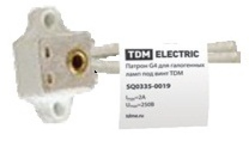 Патрон G4 для галогенных ламп под винты TDM
