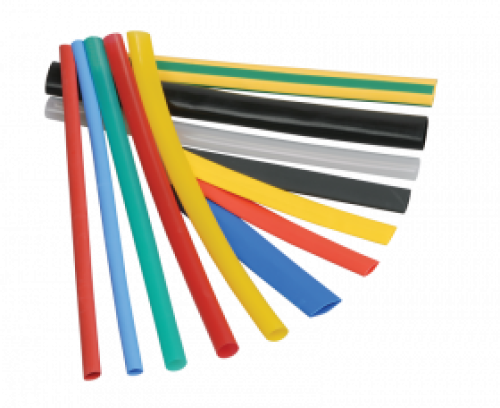 Термоусадочная трубка ТТУ 12/6 желто-зеленая 100 м/упак ИЭК