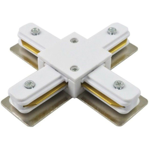 Коннектор для трекового светильника XC-1 Х-образный белый LLT