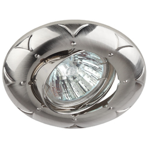 Светильник KL69A SN  ЭРА литой пов. MR16,12V/220V, 50W сатин никел