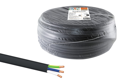 Провод ВВГмб-П нг(А) 3х2,5 220/380 (100м) народный