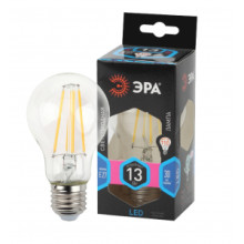 Лампочка светодиодная ЭРА F-LED A60-13W-840-E27 Е27 13Вт филамент груша нейтральный белый свет