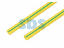 Трубка термоусаживаемая ТУТ нг 20,0/10,0мм, желто-зеленая, упаковка 10 шт. по 1м REXANT