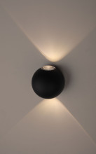 Светильник WL11 BK  ЭРА Декоративная подсветка светодиодная ЭРА 2*1Вт IP 54 черный