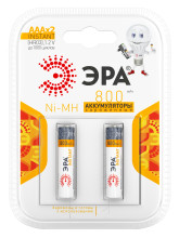 Аккумуляторная батарея ЭРА HR03-2BL 800mAh Instant