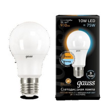 Лампа Gauss LED A60 10W E27 2700K/4100K CTC 1/10/50