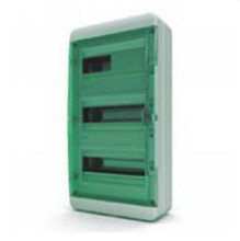 Бокс навесной  36 модулей, IP65, цвет дверки прозрачный зеленый, комплектация 1 (Текфор)(BNZ 65-36-