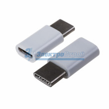 Переходник штекер USB 3.1 type C - гнездо micro USB