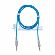 Аудио кабель AUX 3.5 мм гелевый 1M синий