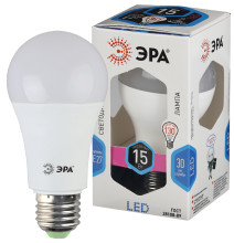 Лампочка светодиодная ЭРА STD LED A60-15W-840-E27 E27 15Вт груша нейтральный белый свет