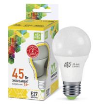 Лампа светодиодная LED-A60-standard 5Вт 230В Е27 3000К 450Лм ASD