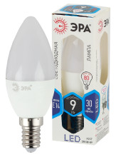 Лампочка светодиодная ЭРА STD LED B35-9W-840-E14 E14 9Вт свеча нейтральный белый свeт