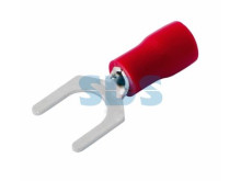 Наконечник вилочный изолированный 5.3 мм 0.5-1.5 мм² (НВи 1.5-5/НВи 1,25-5) красный REXANT