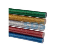 Клеевые стержни REXANT, Ø11 мм, 270 мм, цветные с блестками, 10 шт., хедер
