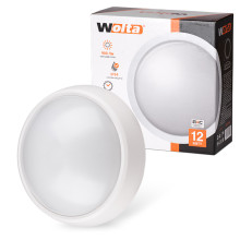 светодиодный светильник 12 Bт, IP65, круг, 6500K Выведено