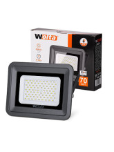 Светодиодный прожектор WOLTA WFL-70W/06 70Вт 5700К IP65 6300лм серый 250x230/190x37 1/10