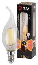 Лампа светодиодная Эра F-LED BXS-5W-827-E14 (филамент, свеча на ветру, 5Вт, тепл, E14)