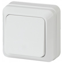 2-101-01  Intro Выключатель, 10А-250В, IP20, ОУ, Quadro, белый