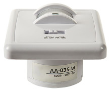 Датчик движения инфракрасный ДД-035-W 500Вт 140 гр.12м IP20 белый 