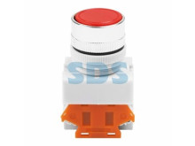 Выключатель-кнопка 10А ON-ON Фикс Ø22 красная Стоп  REXANT