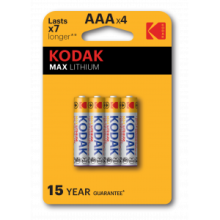 Kodak MAX FR03-4BL L92 LITHIUM (40/200/25200)