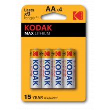 Kodak MAX FR6-4BL L91 LITHIUM (80/400/26400)