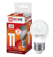 Лампа светодиодная LED-ШАР-VC 11Вт 230В Е27 6500К 820Лм IN HOME