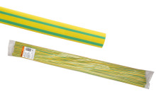 Термоусаживаемая трубка ТУТнг 6/3 желто-зеленая по 1м (50 м/упак) TDM