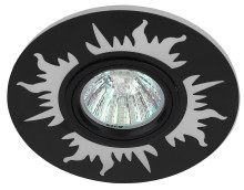 Светильник DK LD30 BK  ЭРА декор cо светодиодной подсветкой MR16, 220V, max 11W, черный