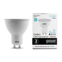 Лампа Gauss LED Elementary MR16 GU10 5.5W 4100К 1/10/100