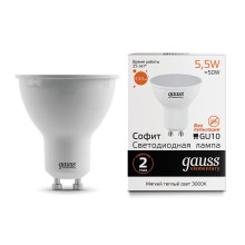 Лампа Gauss LED Elementary MR16 GU10 5.5W 2700К 1/10/100