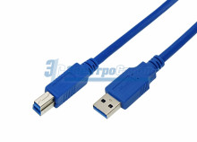 шнур штекер USB A 3.0- штекер USB B 3.0 5м  REXANT