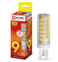 Лампа светодиодная LED-JCD-VC 9Вт 230В G9 3000К 810Лм IN HOME