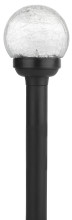 SL-PL33-CRAC  ЭРА Садовый светильник на солнечной батарее, пластик,стекло, черный, 33 см