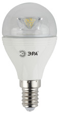 Лампа светодиодная Эра LED P45-7W-827-E14-Clear (диод,шар,7Вт,тепл,E14)