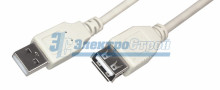 Шнур  USB-А (male) - USB-A (female)  3M  REXANT