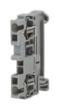 Аксессуары для клемм  ЭРА NO-222-33  Зажим клеммный безвинтовой (ЗНБ) 2,5 мм2 31А  серый